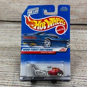 Hot Wheels 1998 First Editions Whatta Drag Red #36/40 Collector 673 18856 New